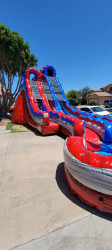 20' Blazin Curved Inflatable Dual Slide Rental Dry
