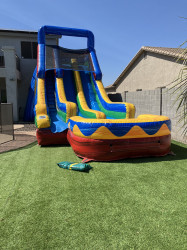 20' Fun Inflatable Dual Slide Rental Wet